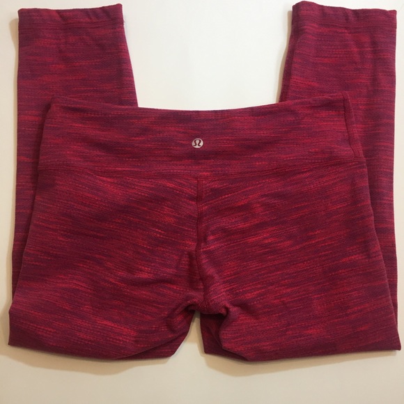 Lululemon Wunder Under Crop II Diamond Jacquard T - Picture 2 of 8